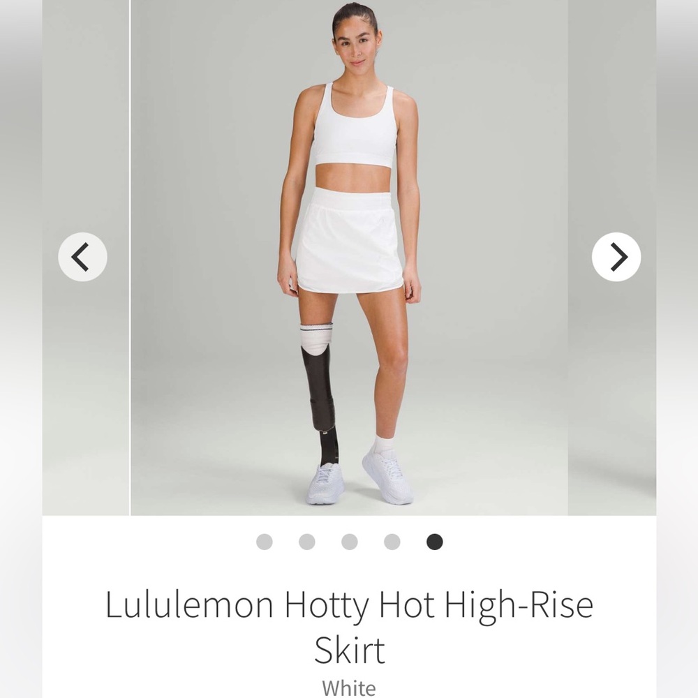 Lululemon Hotty Hot High-Rise Skirt
White - Sz 4